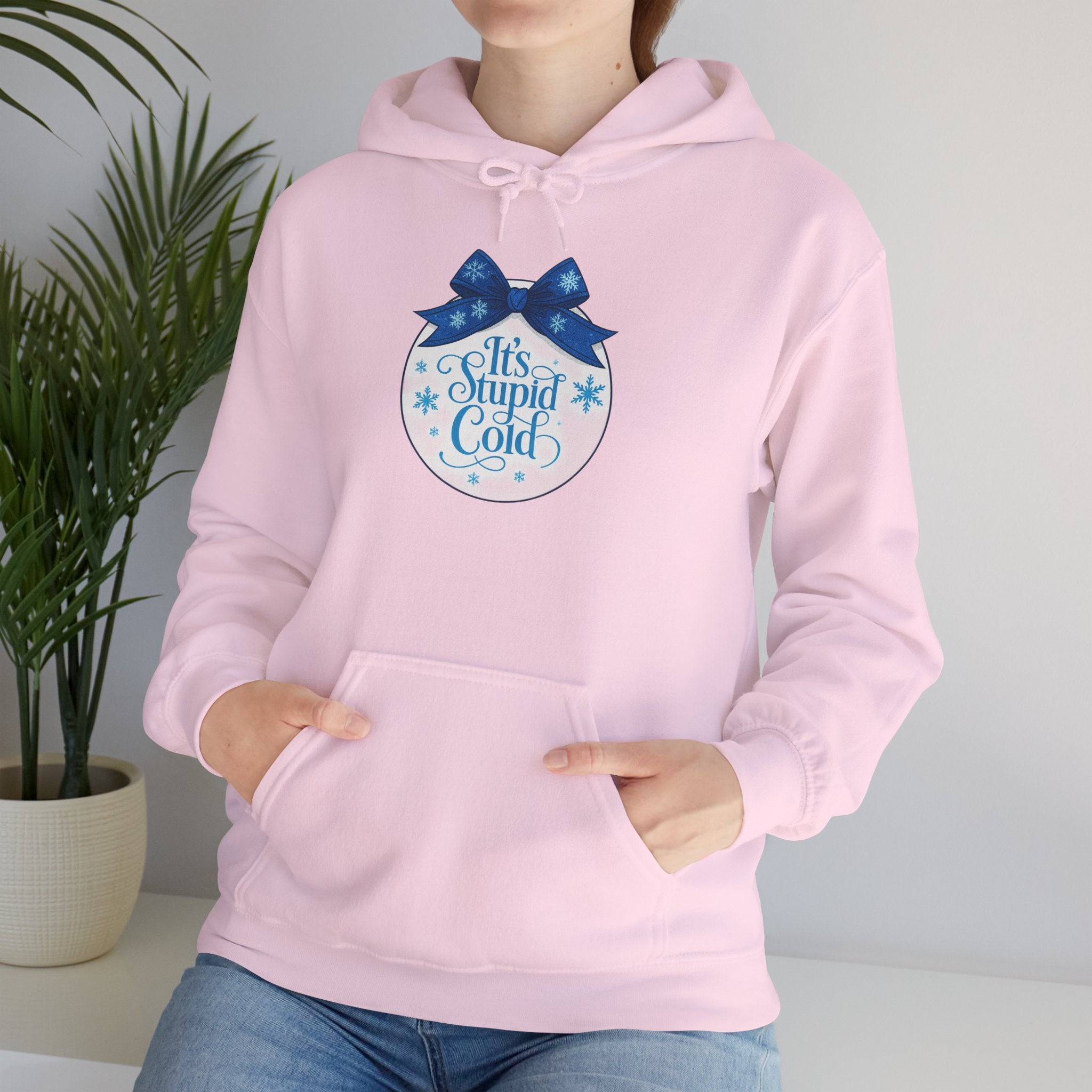 Its Stupid Cold Hoodie — Funny Winter Sweatshirt for Cold Weather