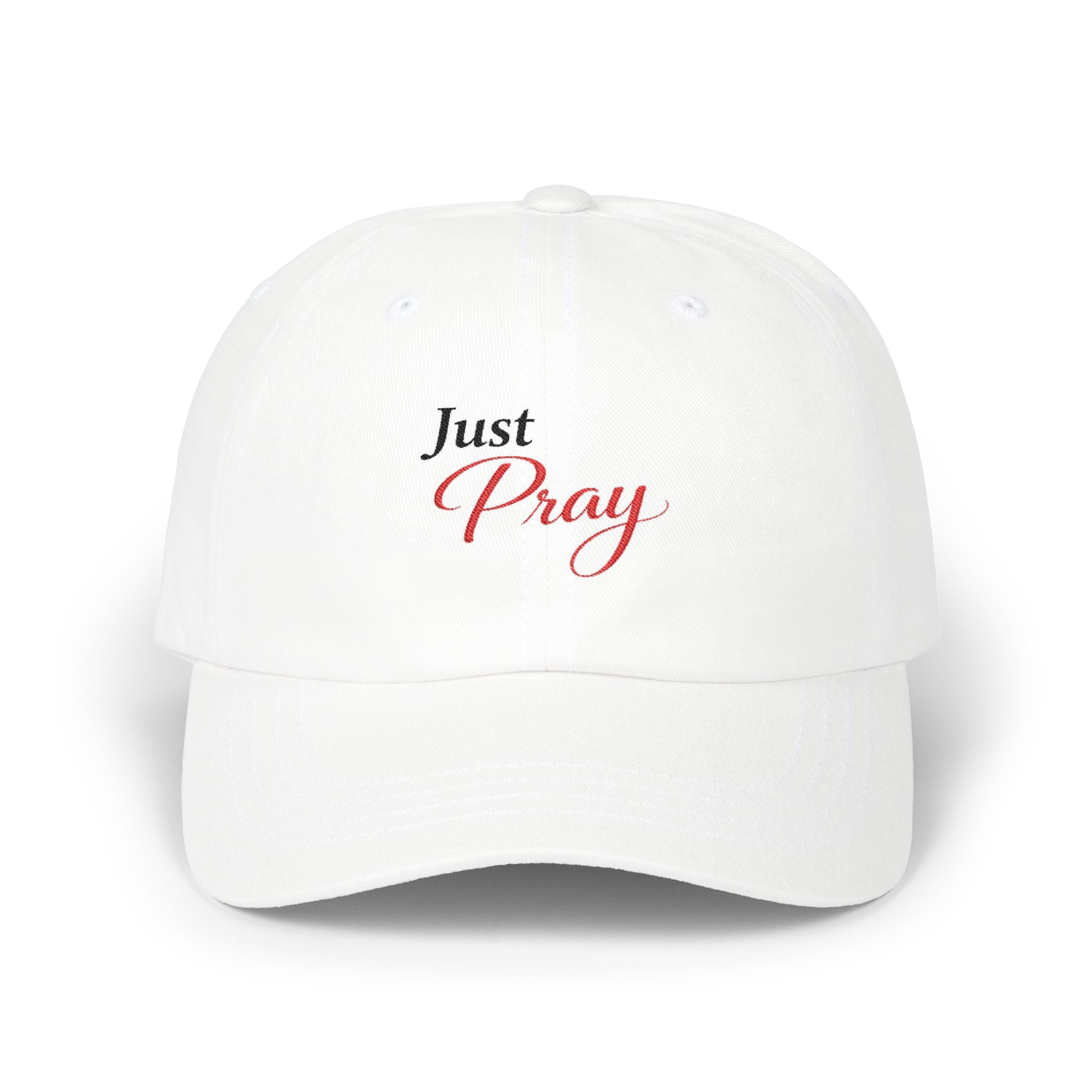 "Just Pray" Dad Cap Embroidered Christian Baseball Hat