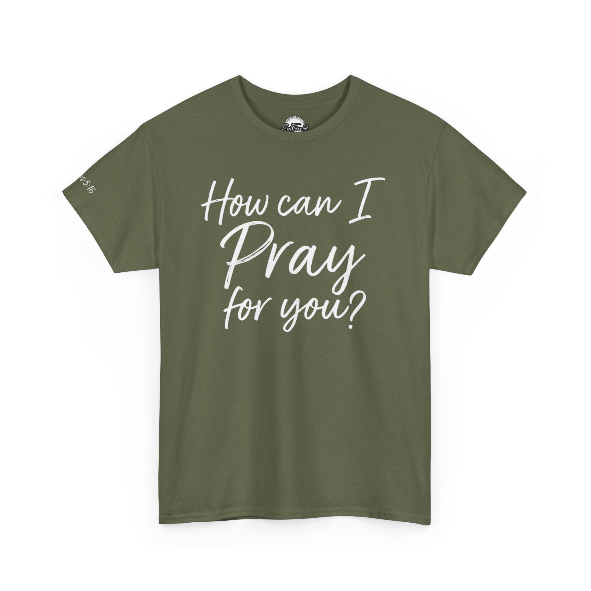 Unisex Prayer Message Tee - How can I Pray for You? | Faith T-Shirt, Inspirational Top, Christian Apparel, Gift for Believers