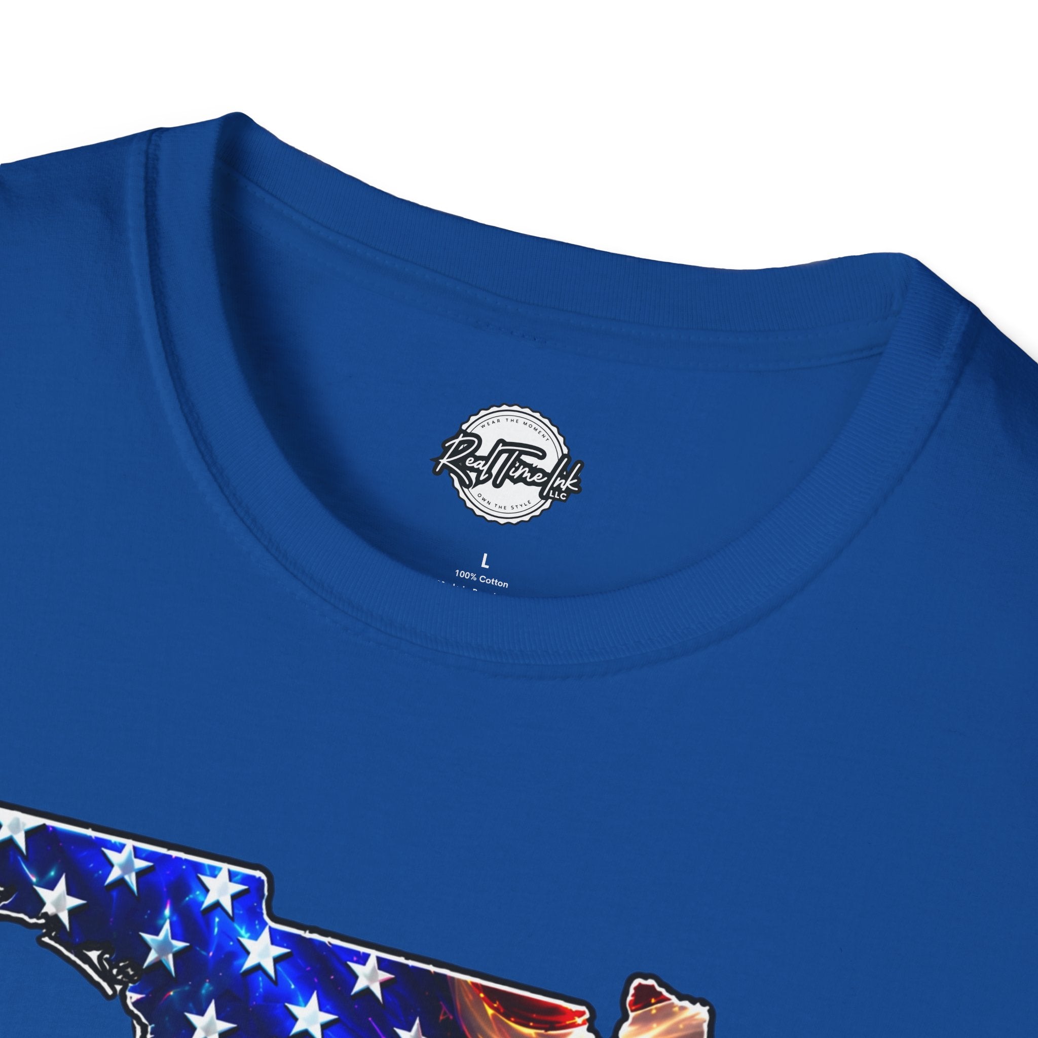 Florida Flag Eagle T-Shirt — American Flag State Outline Tee