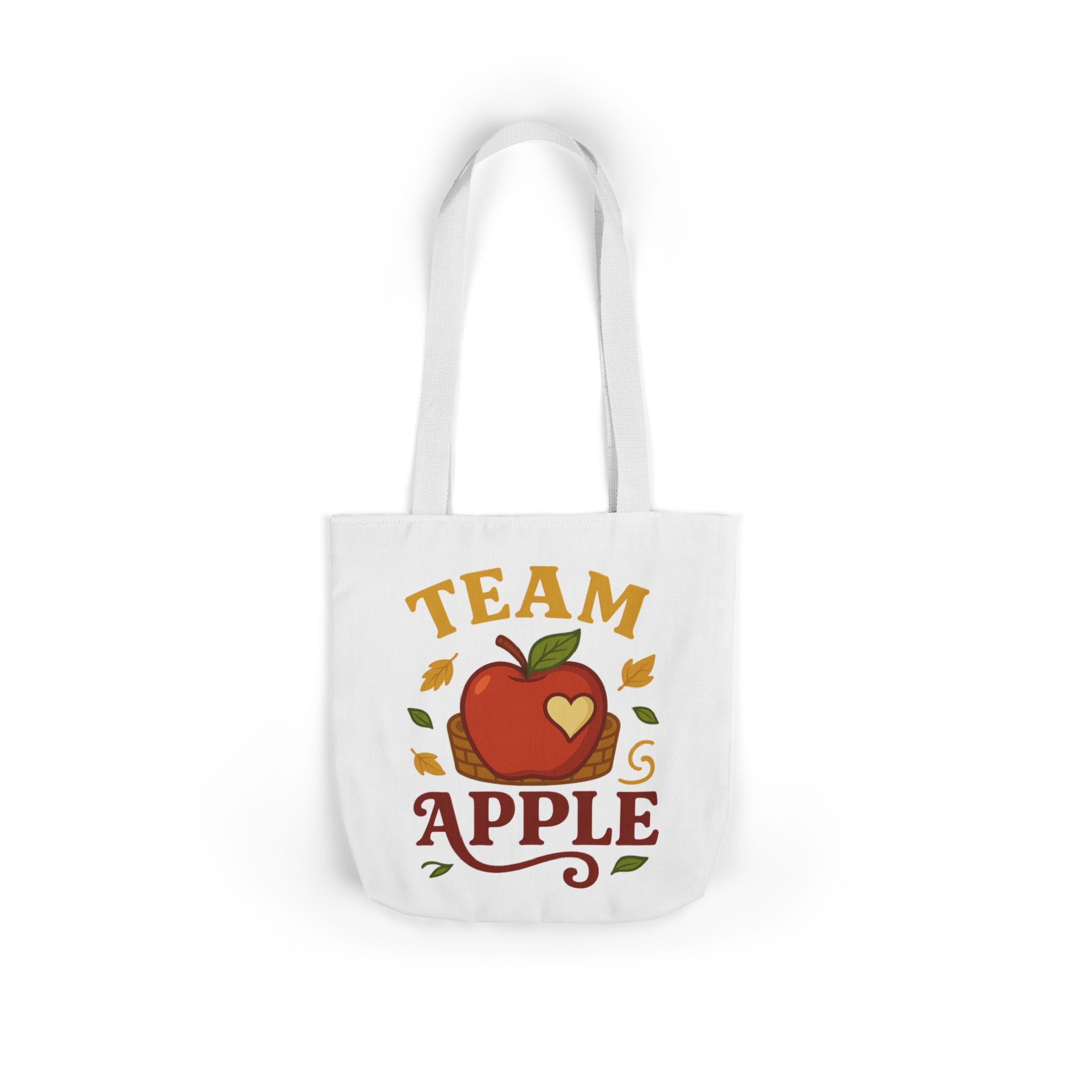 Team Apple Tote Bag | Fun Canvas Bag for Teachers, Students, Fall Events, Eco-Friendly Gift, Apple Lovers