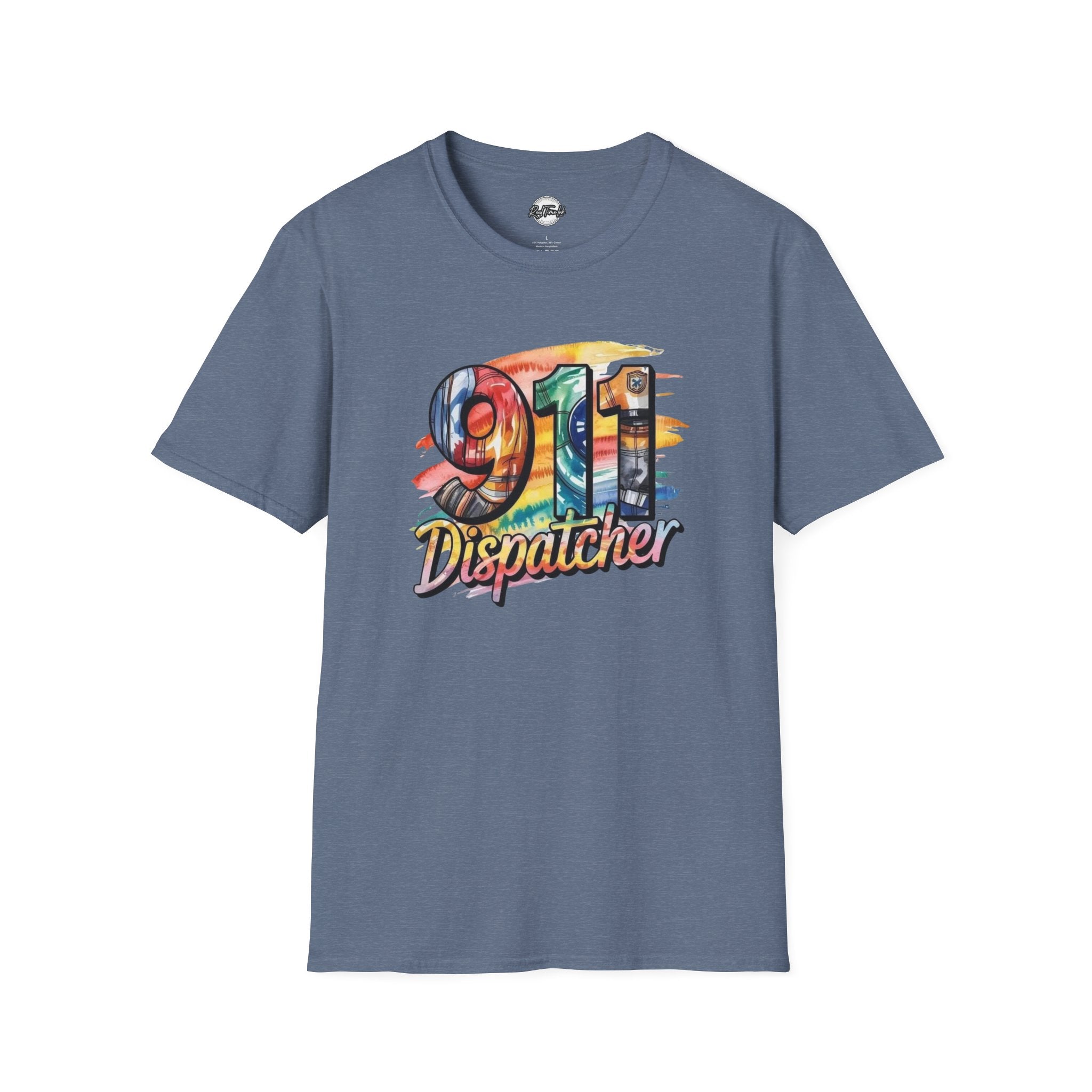 911 Dispatcher T-Shirt – Colorful Emergency Services Tribute Tee