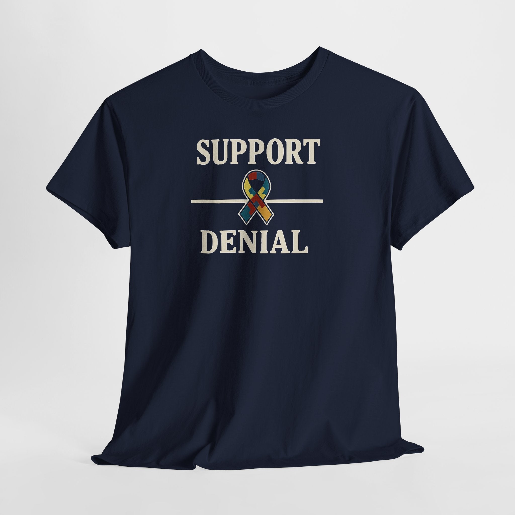 Support over Denial Autism Awareness Tee