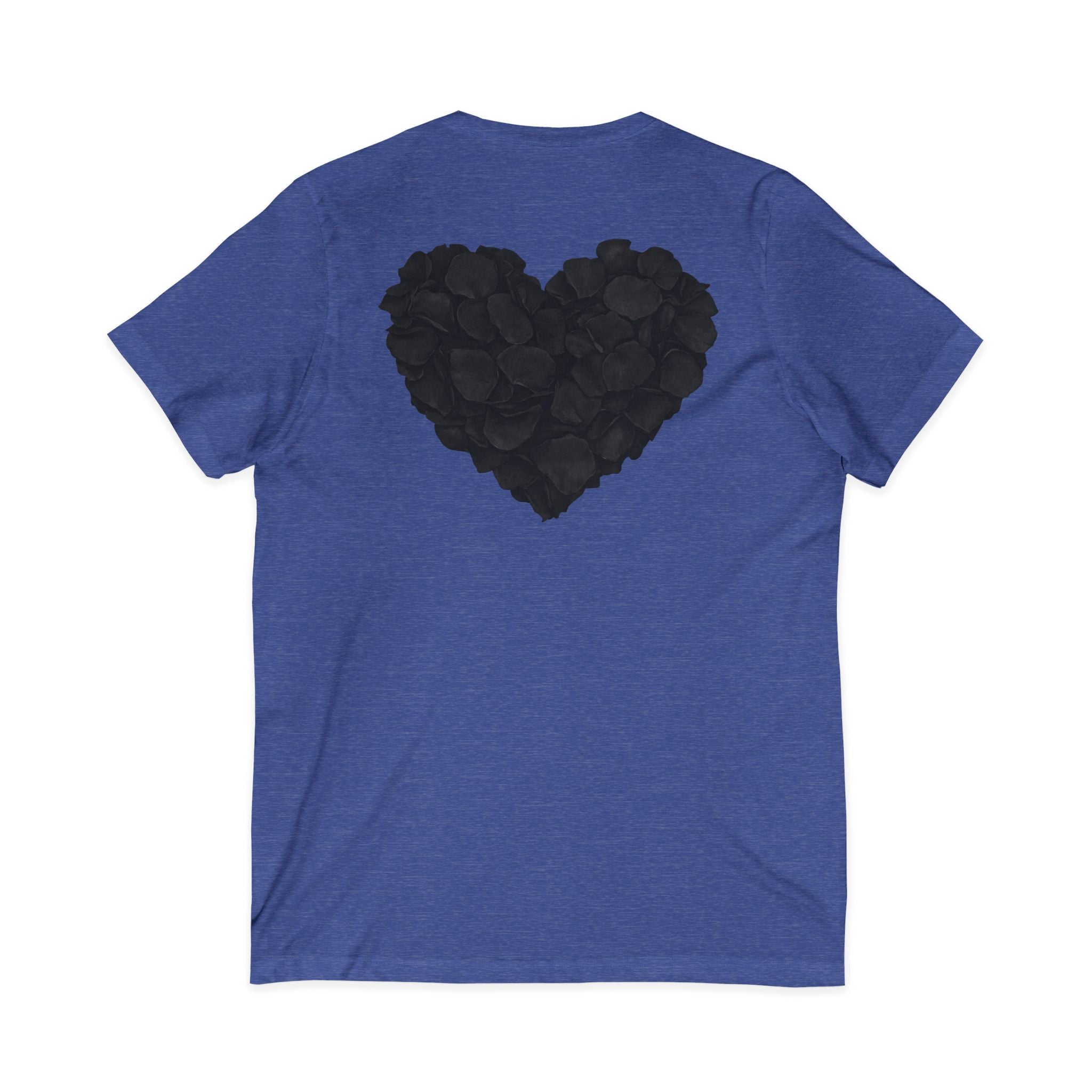 Black Rose Heart T-Shirt | Floral Heart Tee