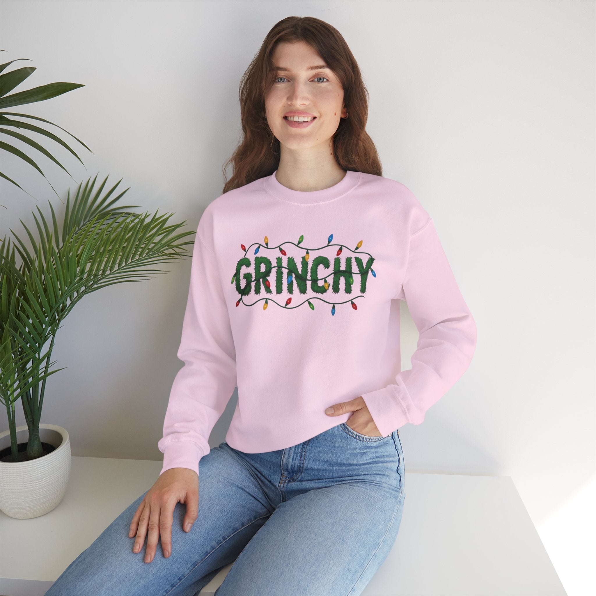 Grinchy Sweatshirt — Holiday Christmas Crewneck