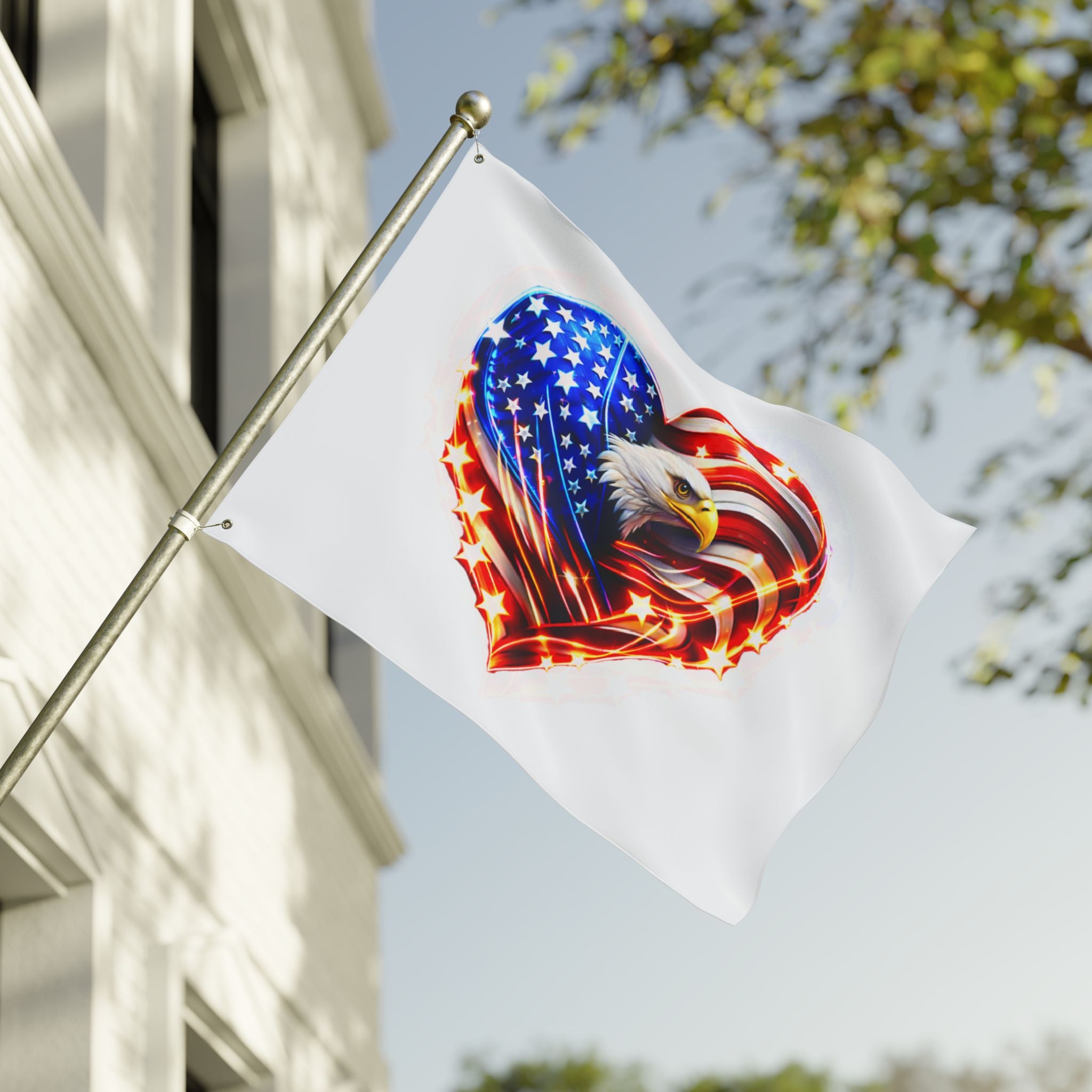 Heart of a Nation Flag - Double-Sided Outdoor Flag