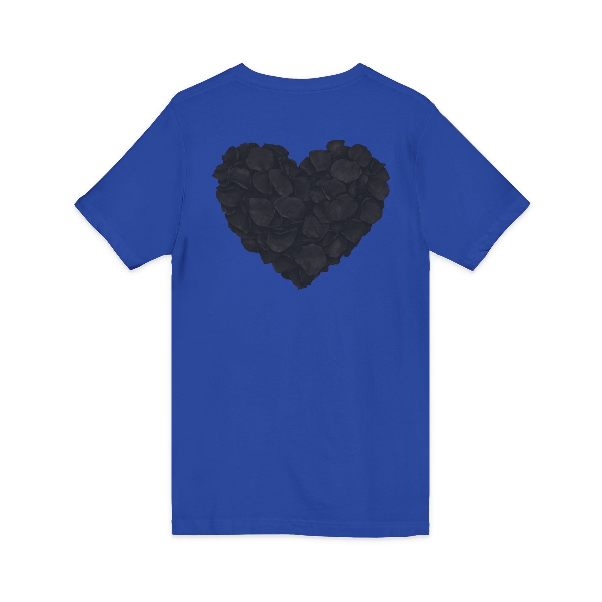 Black Rose Heart T-Shirt | Floral Heart Tee