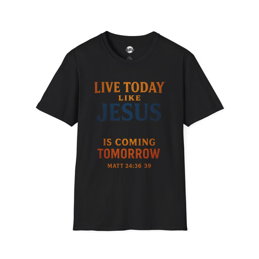 Unisex Christian T-Shirt - Live Today Like Jesus is Coming Tomorrow, Inspirational Gift, Faith-Based Apparel, Casual Wear, Everyday [...]
