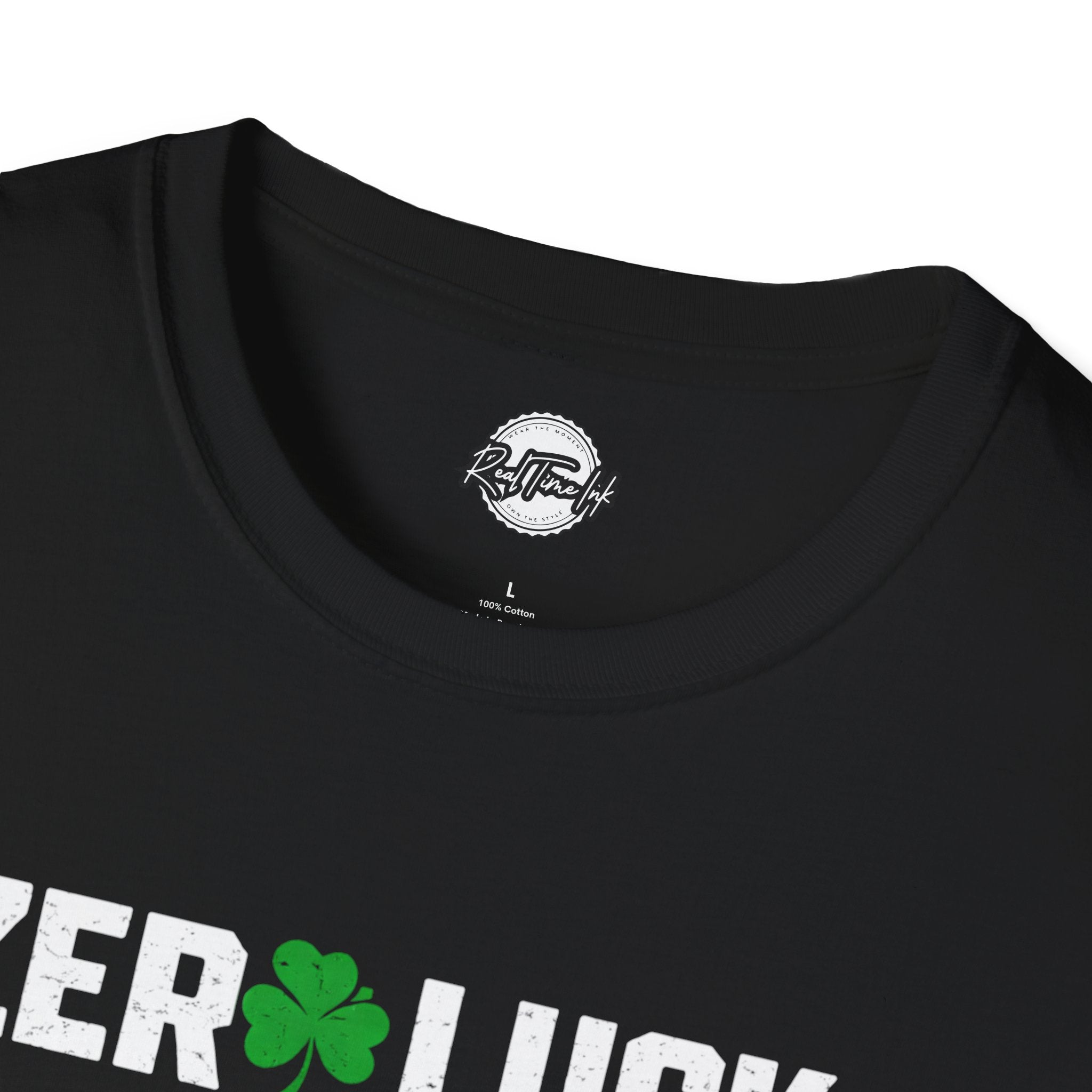 Zero Luck 100% Attitude T-Shirt — St. Patrick’s Day Shamrock Graphic Tee