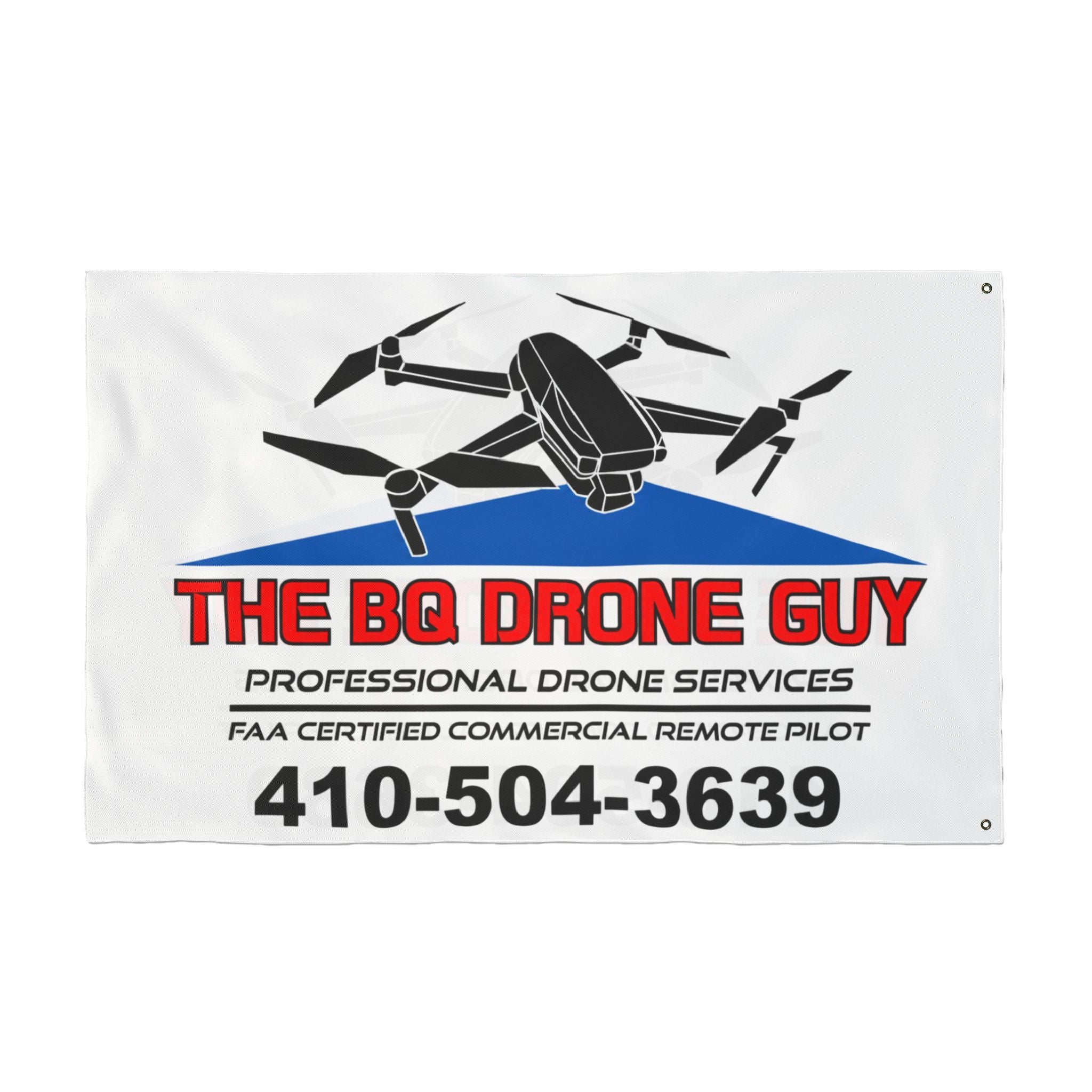 The BQ Drone Guy Double-Sided Flag