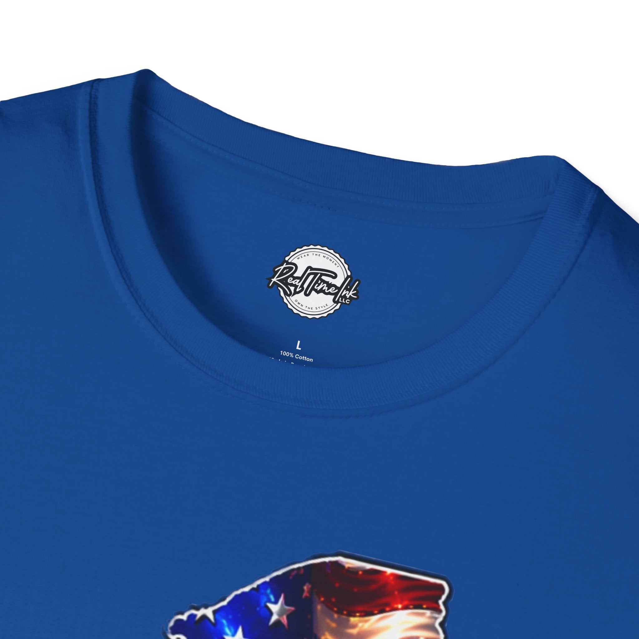 Patriotic New York State T-Shirt - American Flag Eagle Graphic