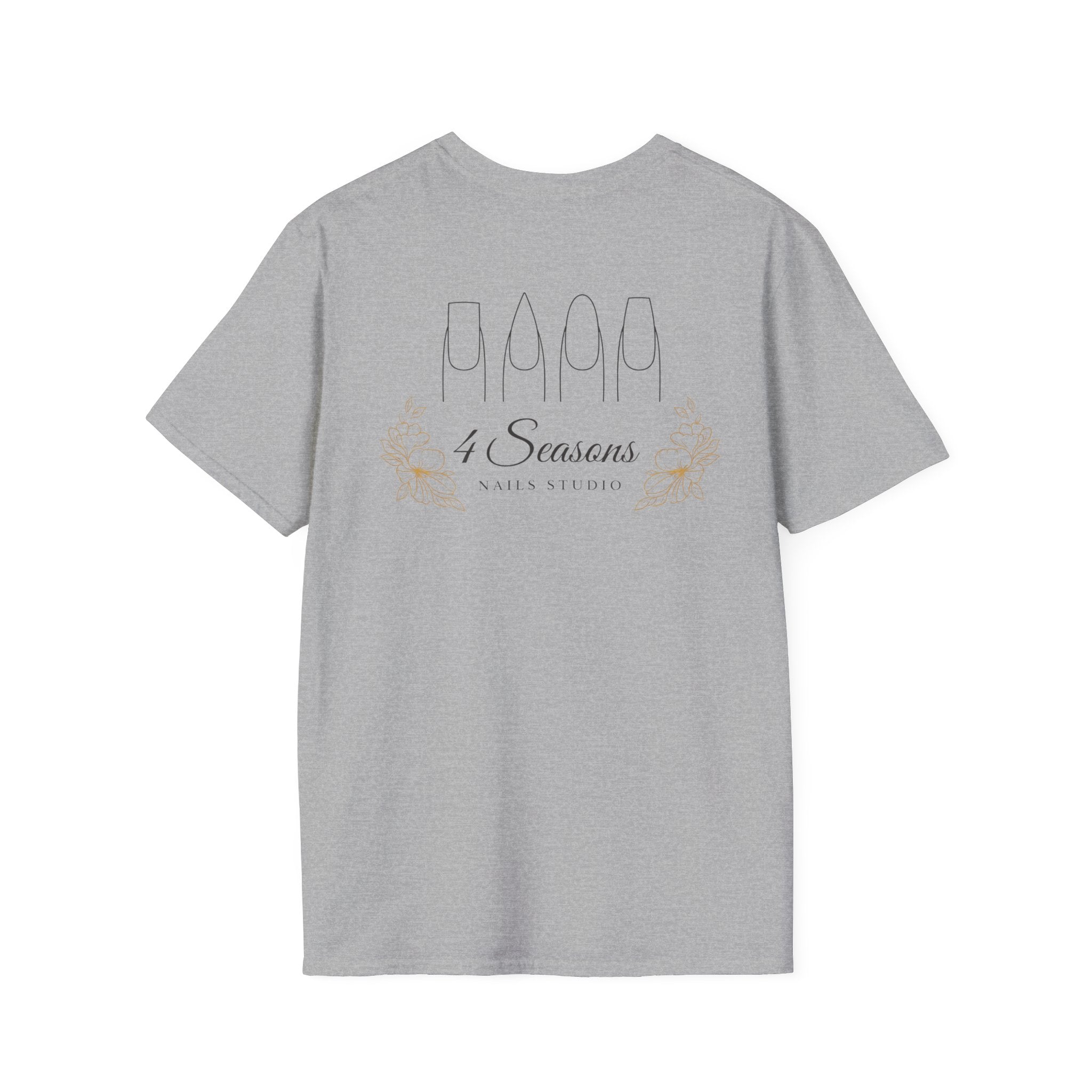 4 Seasons Nail Studio T-Shirt — Minimal Nail Salon Graphic Tee
