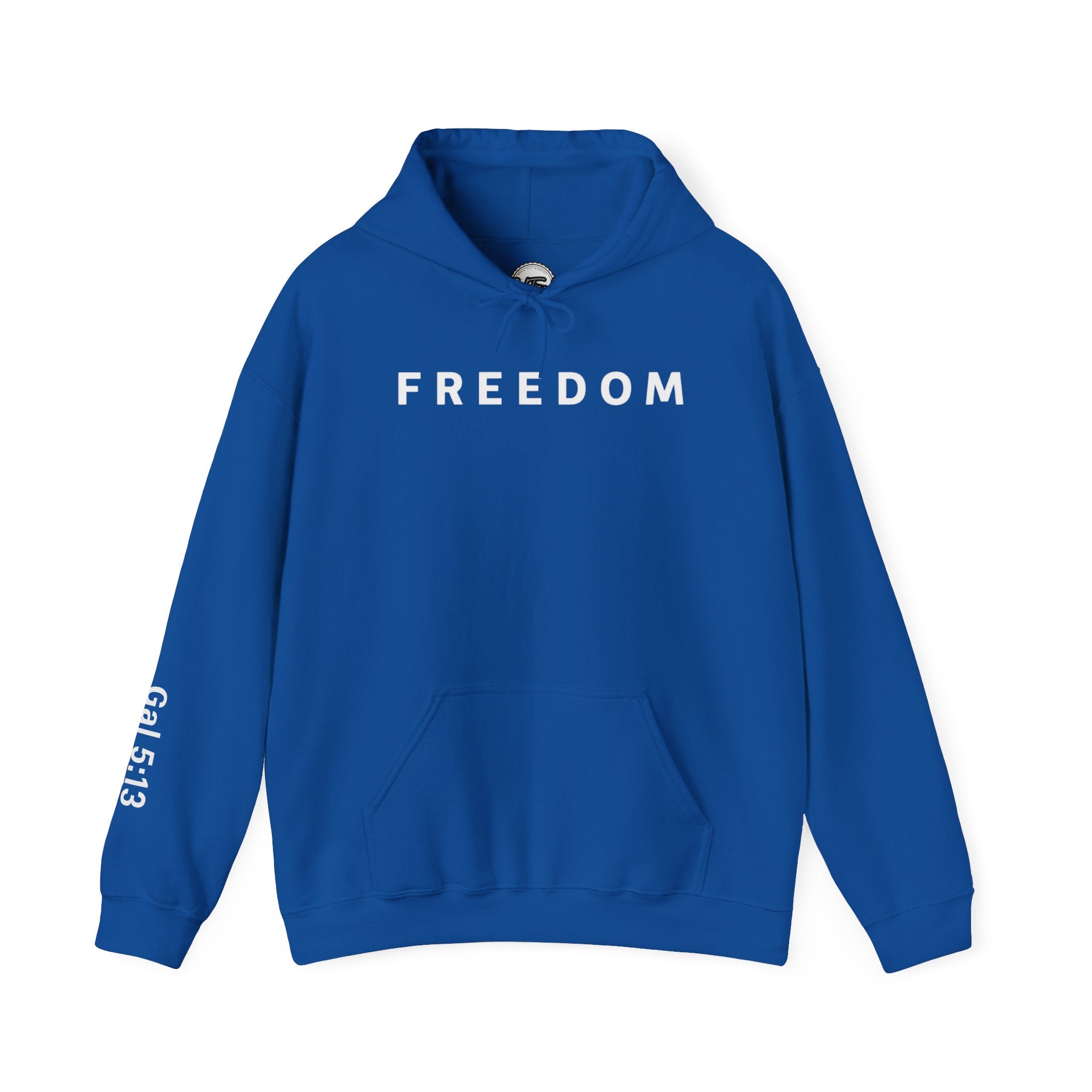 Freedom Hooded Sweatshirt, Cozy Sweatshirt, Religious Apparel, Inspirational Gift, Casual Outfit, Unisex Hoodie