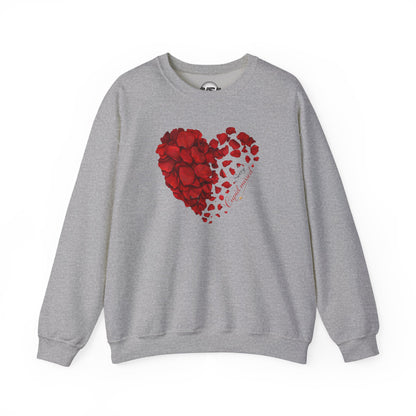 Sorry Cupid Missed Crewneck Sweatshirt — Funny Anti-Valentine Graphic Sweatshirt