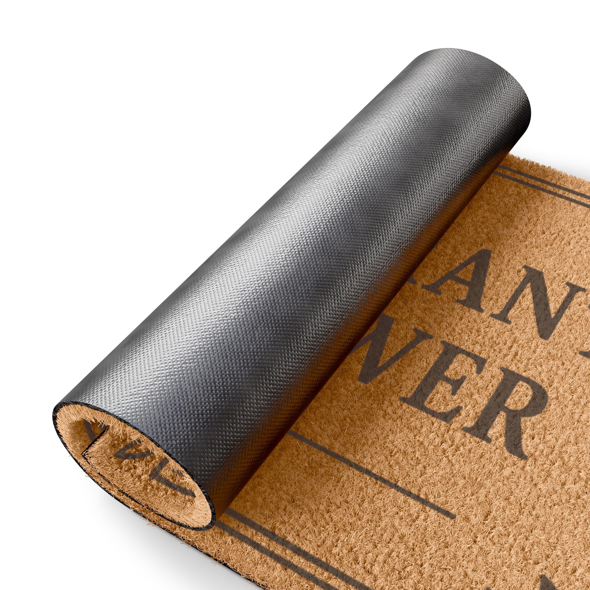 "No Warrant, No Answer" Funny Front Door Coir Welcome Doormat