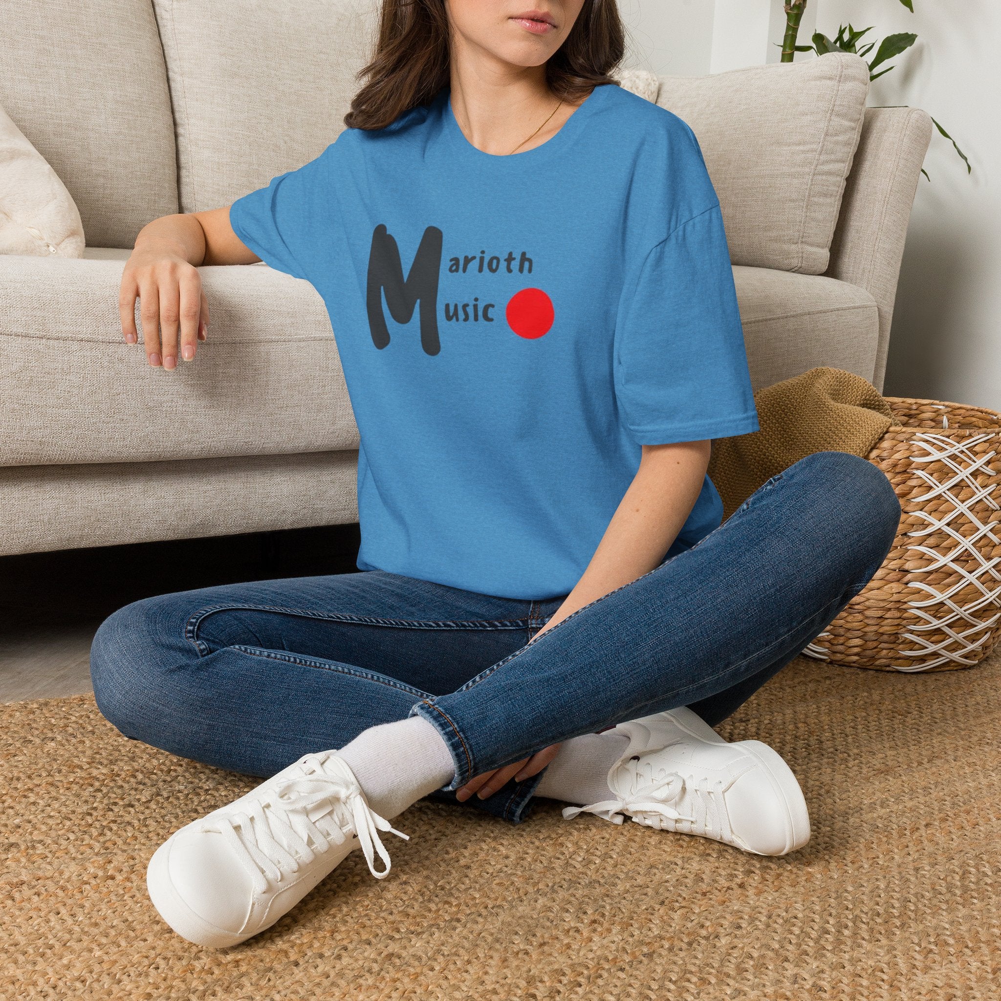 Marioth Music Logo Tee (Bold 'M' with Red Dot)