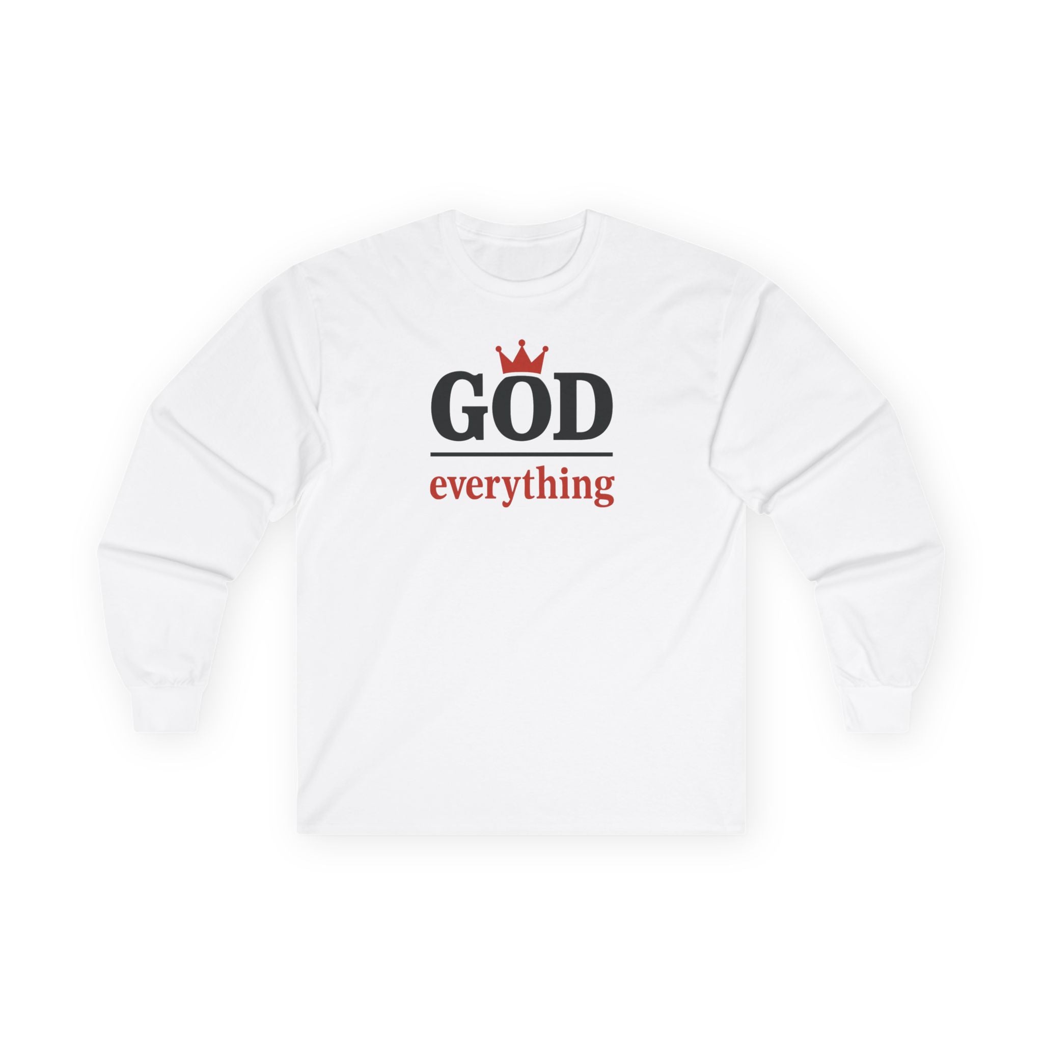 Christian Long Sleeve Tee - God over Everything