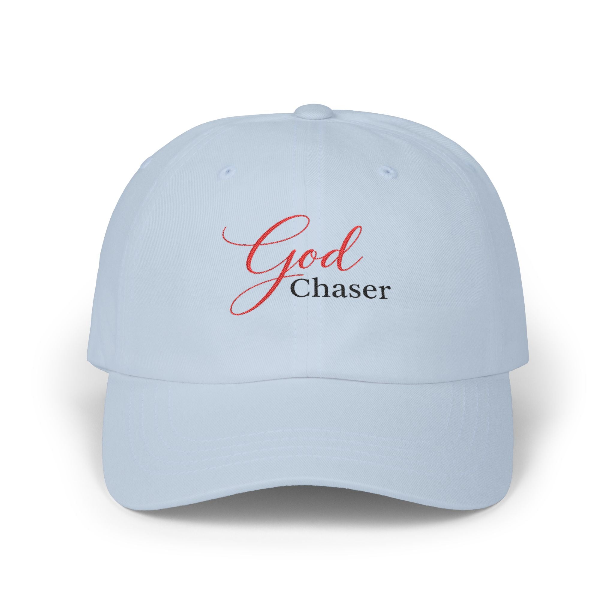 God Chaser Dad Cap – Inspirational Embroidered Baseball Hat