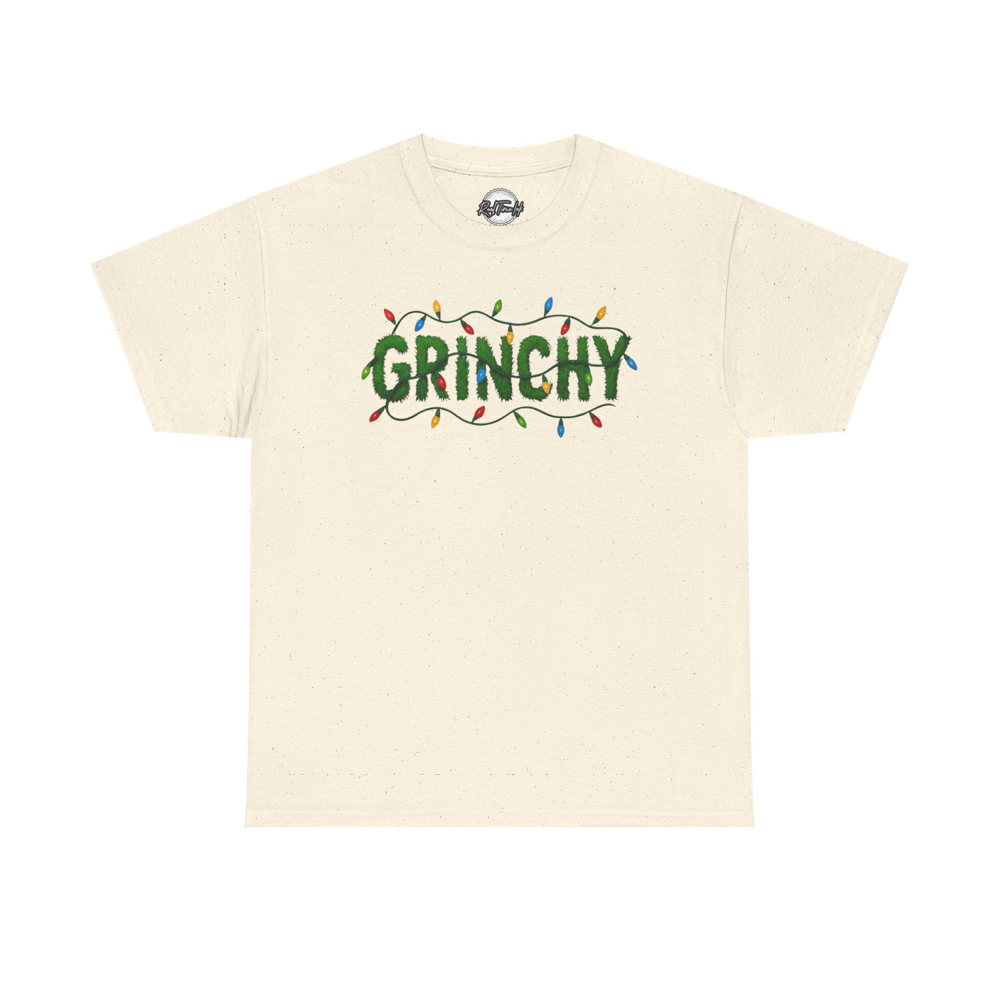 Grinchy Christmas Tee — Festive Lights Holiday Shirt