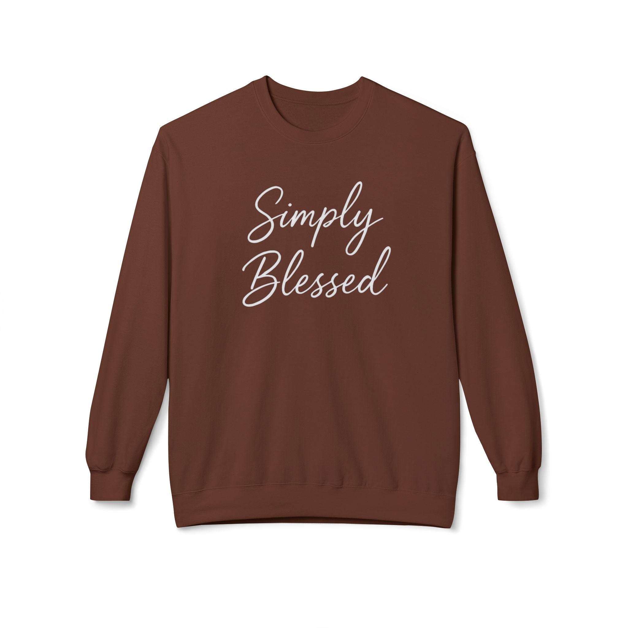 Simply Blessed Unisex Midweight Fleece Crewneck Sweatshirt
