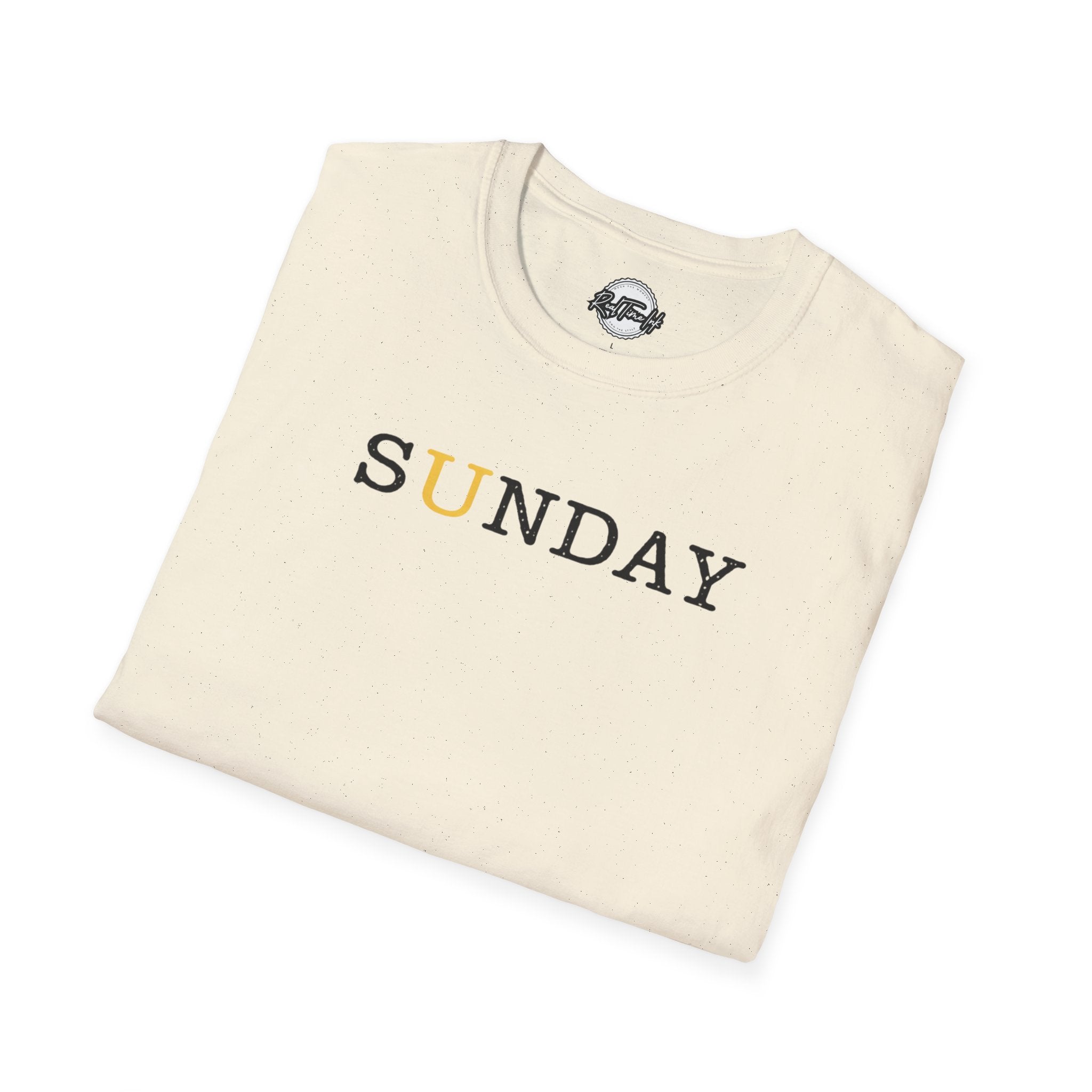 Sunday Minimalist T‑Shirt — White Relaxed Weekday Tee