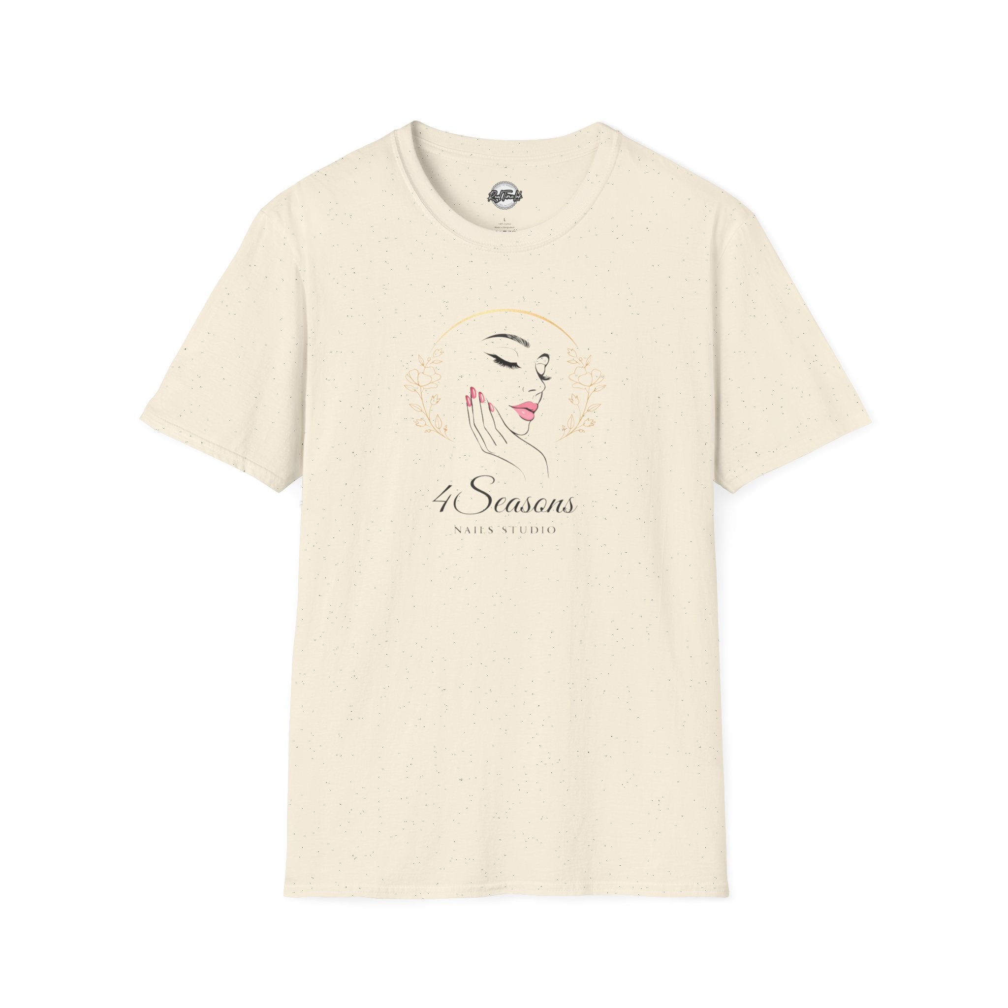 4 Seasons T-Shirt — Elegant Minimalist Face Illustration Graphic Tee