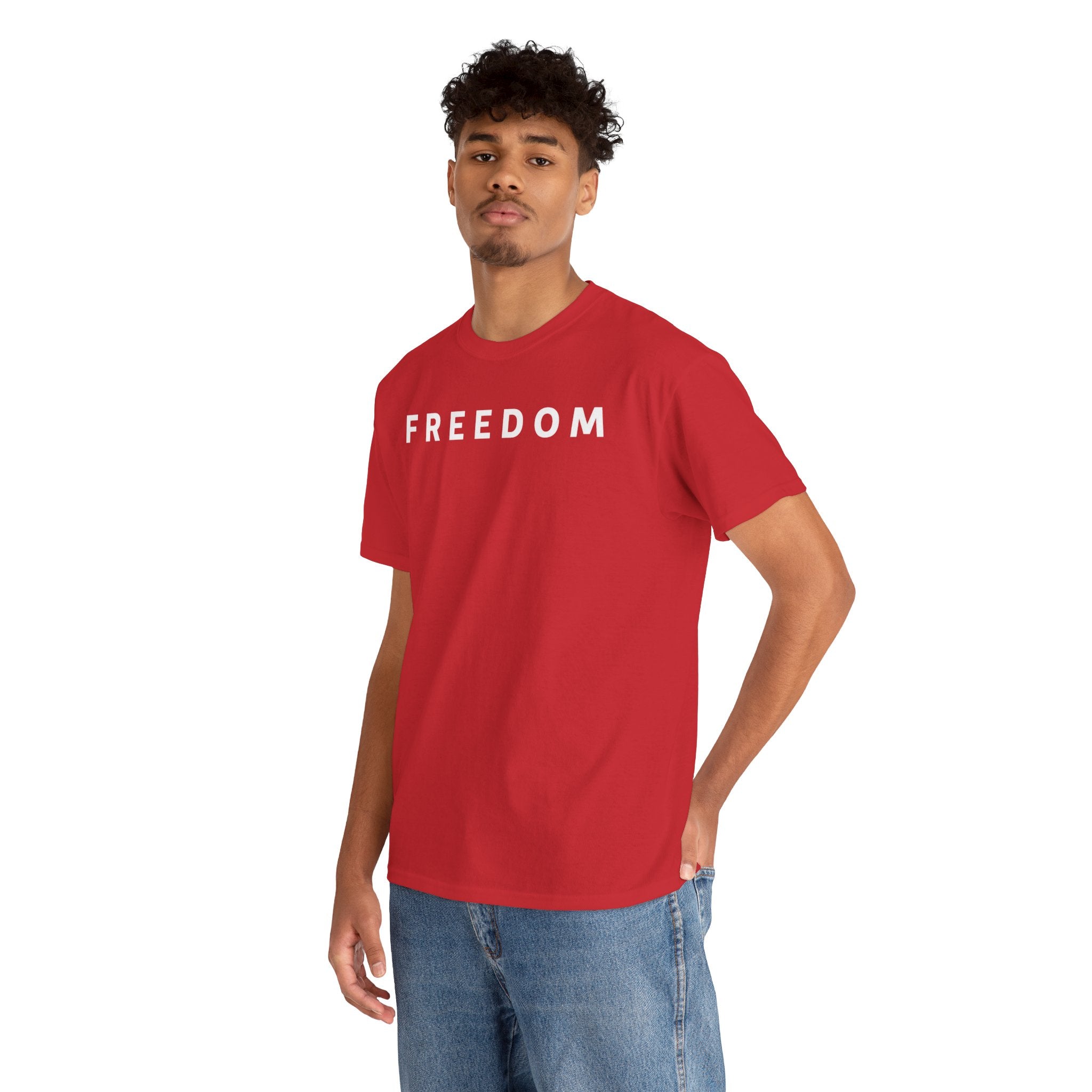 Copy of Freedom Gal 5:13 Unisex Heavy Cotton Tee, Casual Graphic T-Shirt, Comfortable Everyday Wear, Inspirational Gift, Freedom Clothing