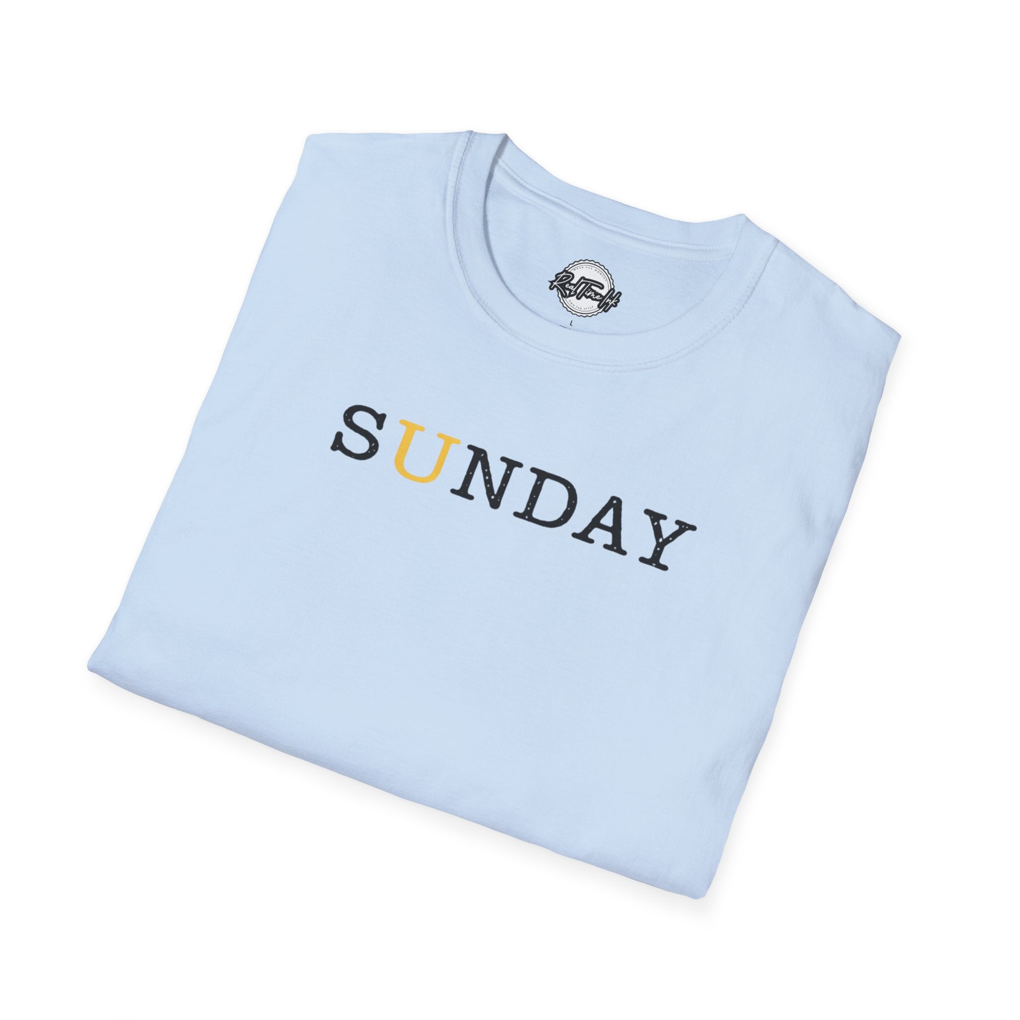 Sunday Minimalist T‑Shirt — White Relaxed Weekday Tee