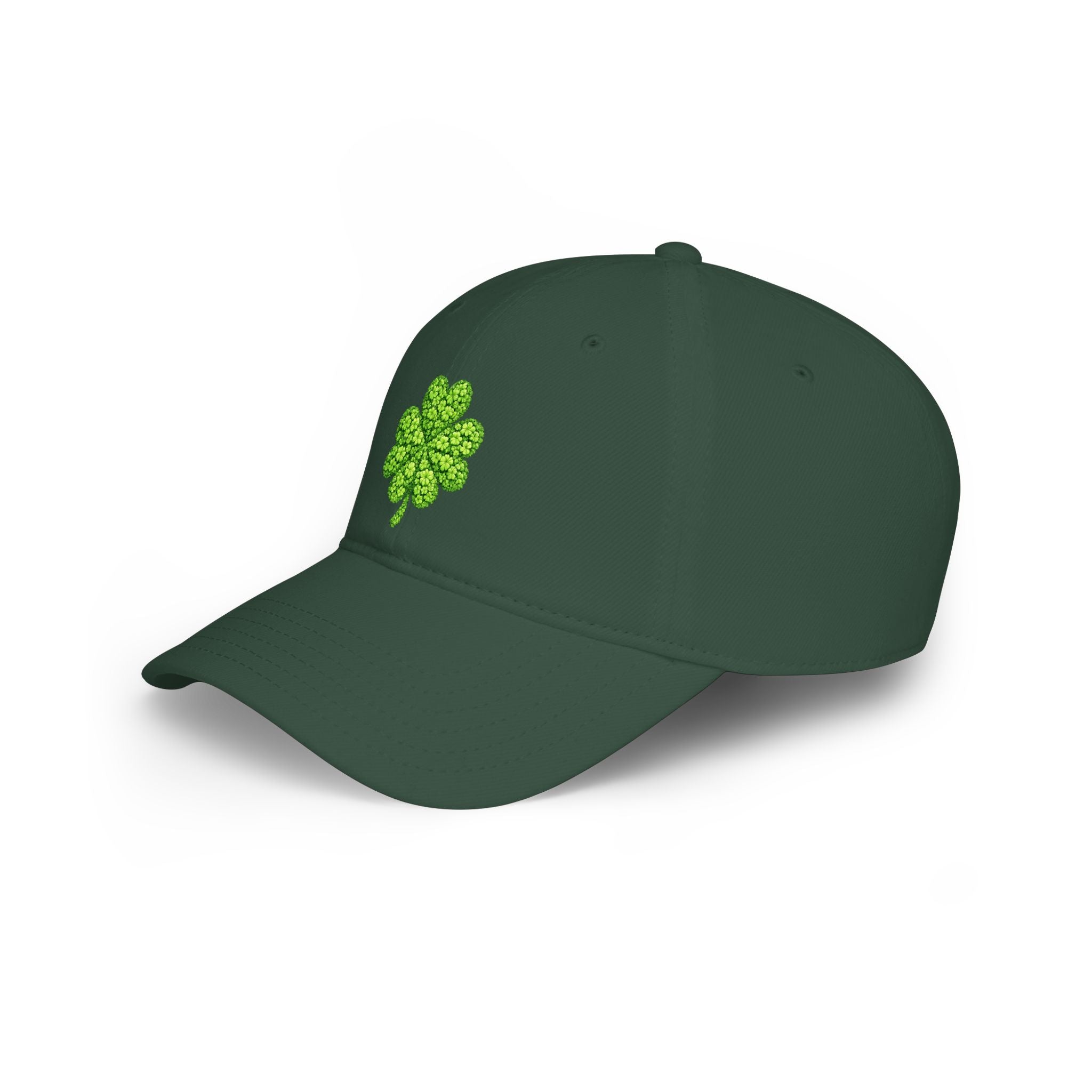 Lucky Clover Cap — Low Profile Baseball Hat with Four-Leaf Clover Design