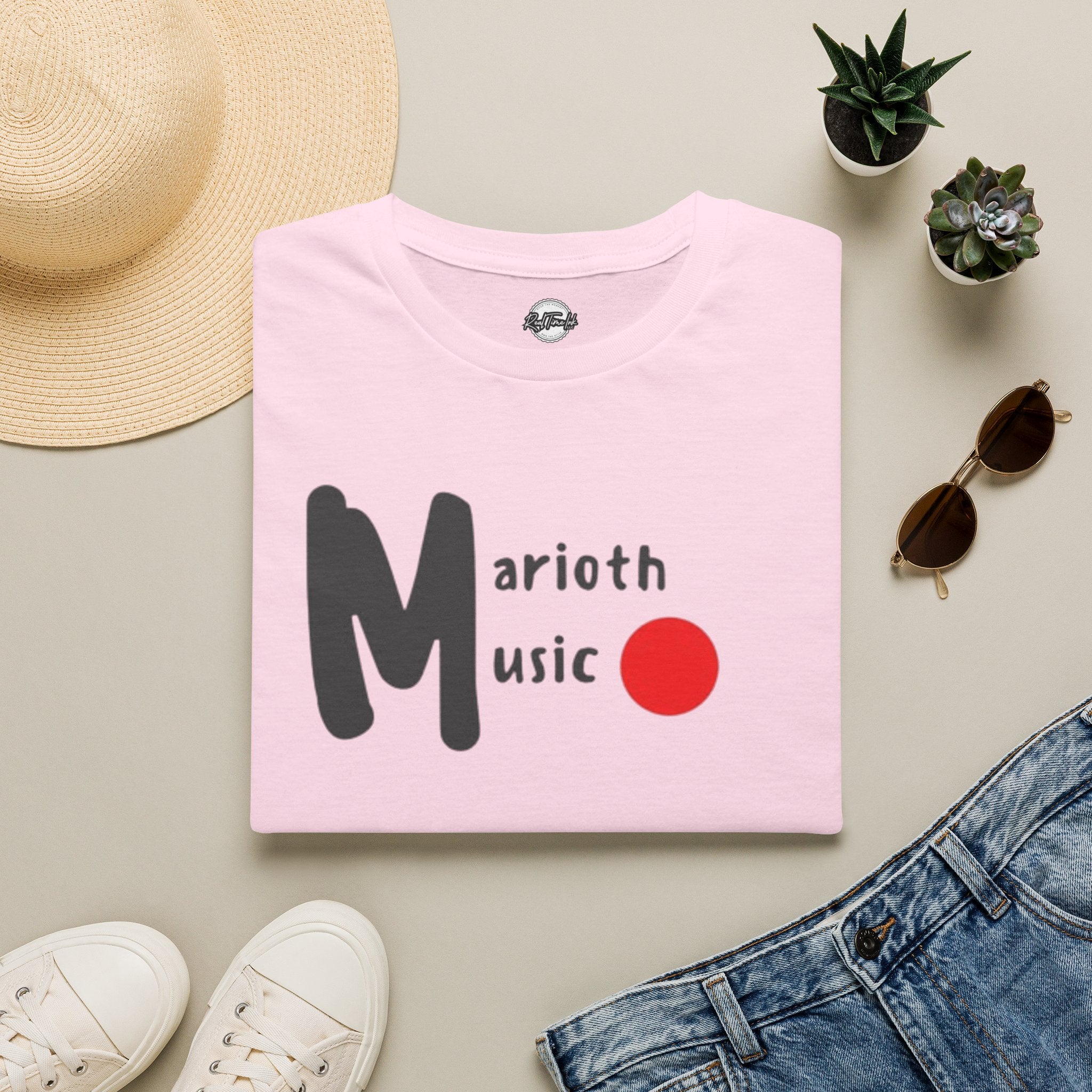 Marioth Music Logo Tee (Bold 'M' with Red Dot)