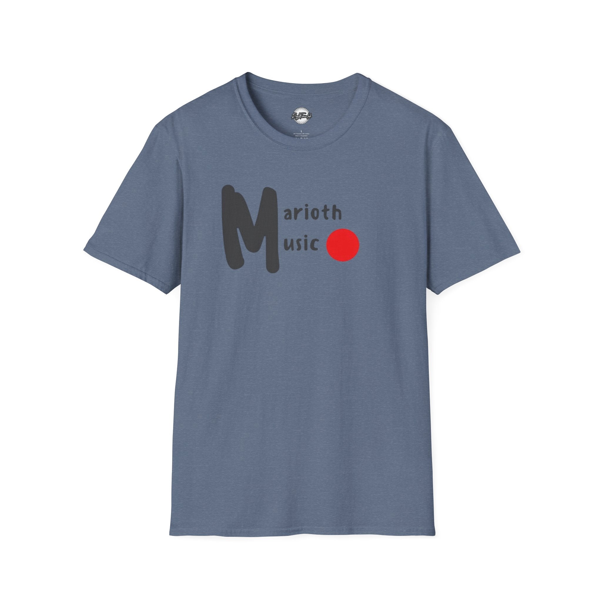 Marioth Music Logo Tee (Bold 'M' with Red Dot)