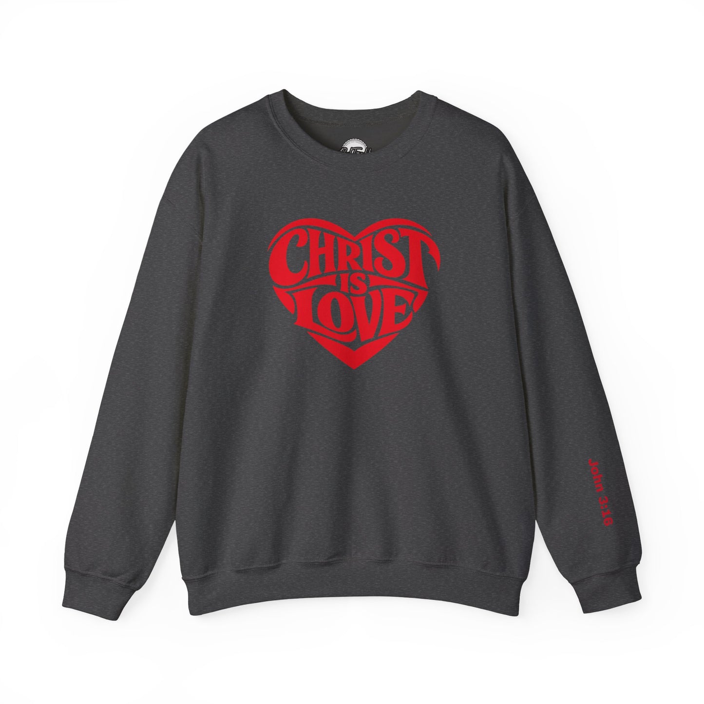 Christ Is Love Heart crewneck | Christian faith sweatshirt