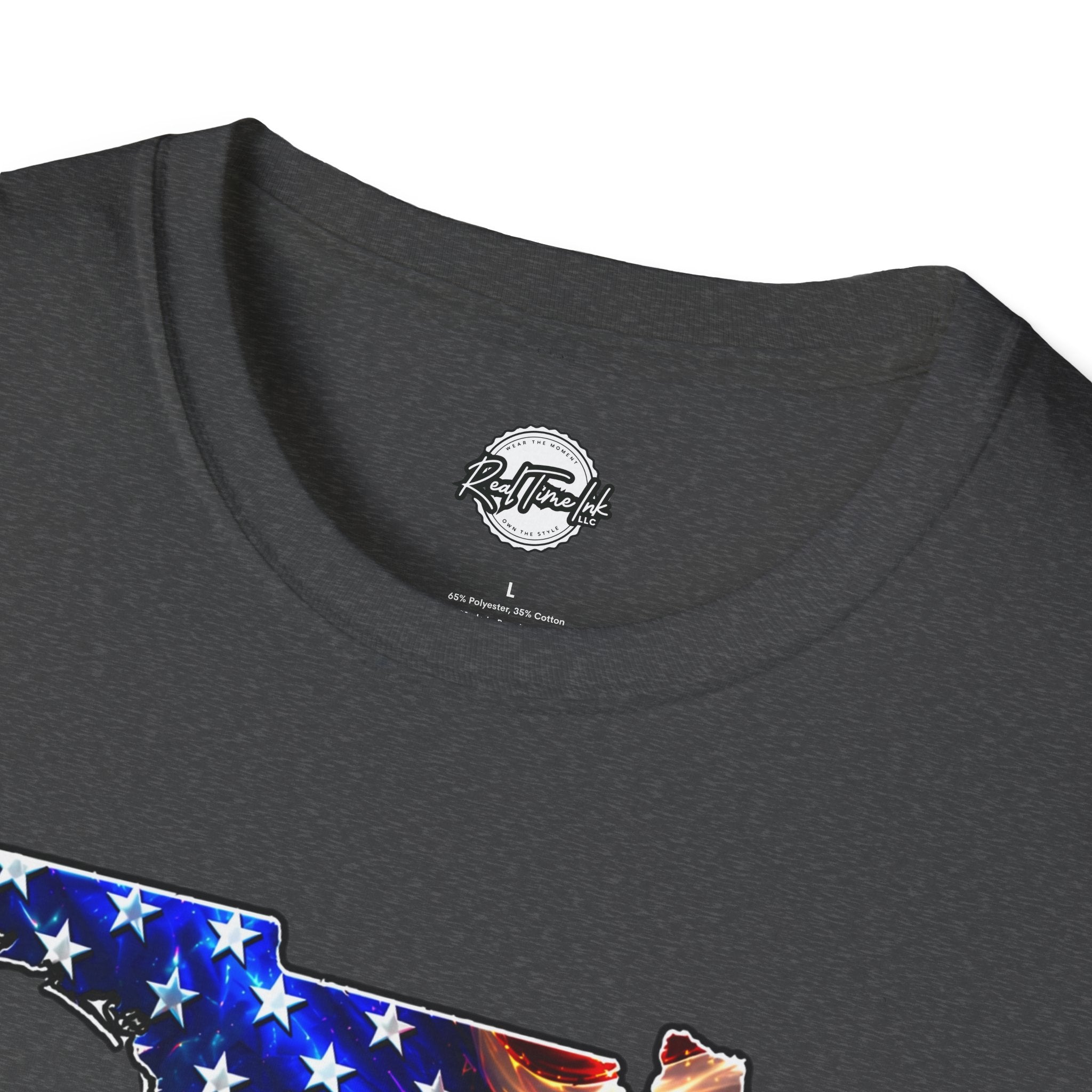 Florida Flag Eagle T-Shirt — American Flag State Outline Tee