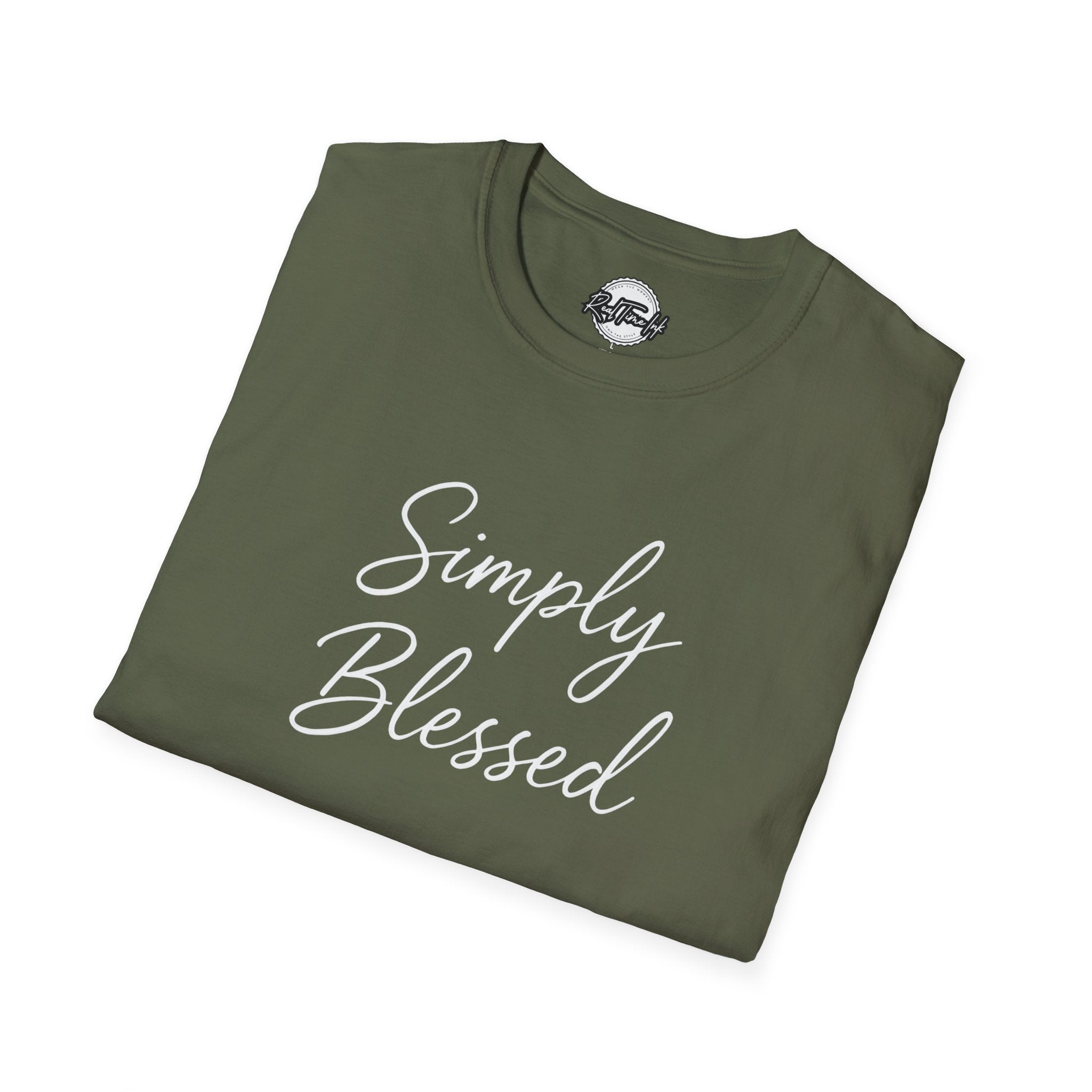Simply Blessed Unisex Softstyle T-Shirt - Comfortable and Inspirational Wear