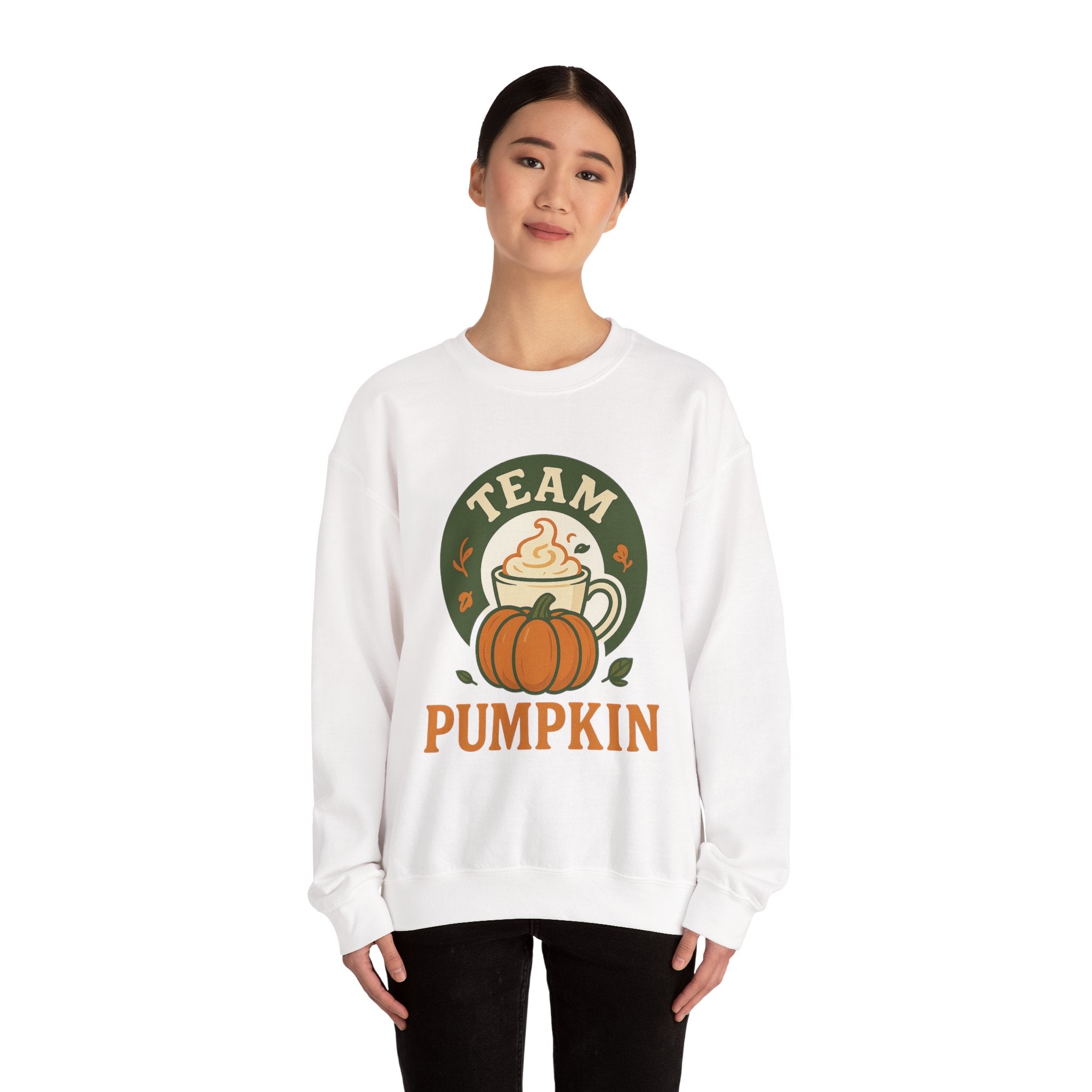 Crewneck Sweatshirt - Team Pumpkin Halloween Fall Design